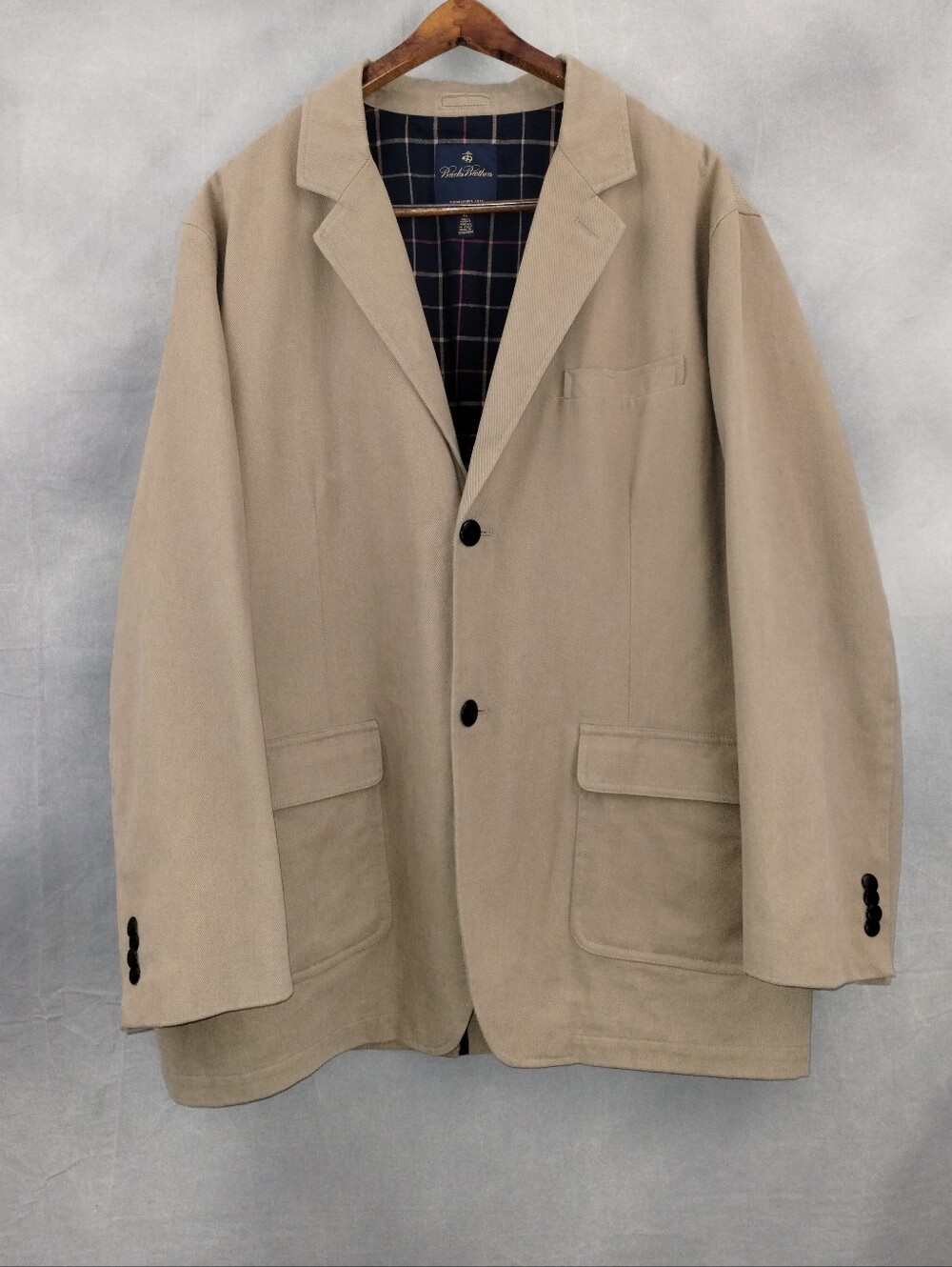 NEW Brooks Brothers Mens Blazer Sport Coat Two Button Jacket Size 48R Casual XL